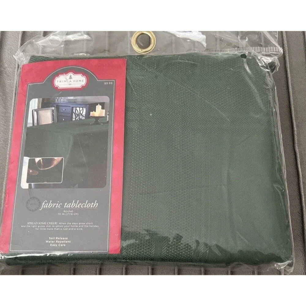 Vintage Trim A Home Holiday Green Fabric 70
